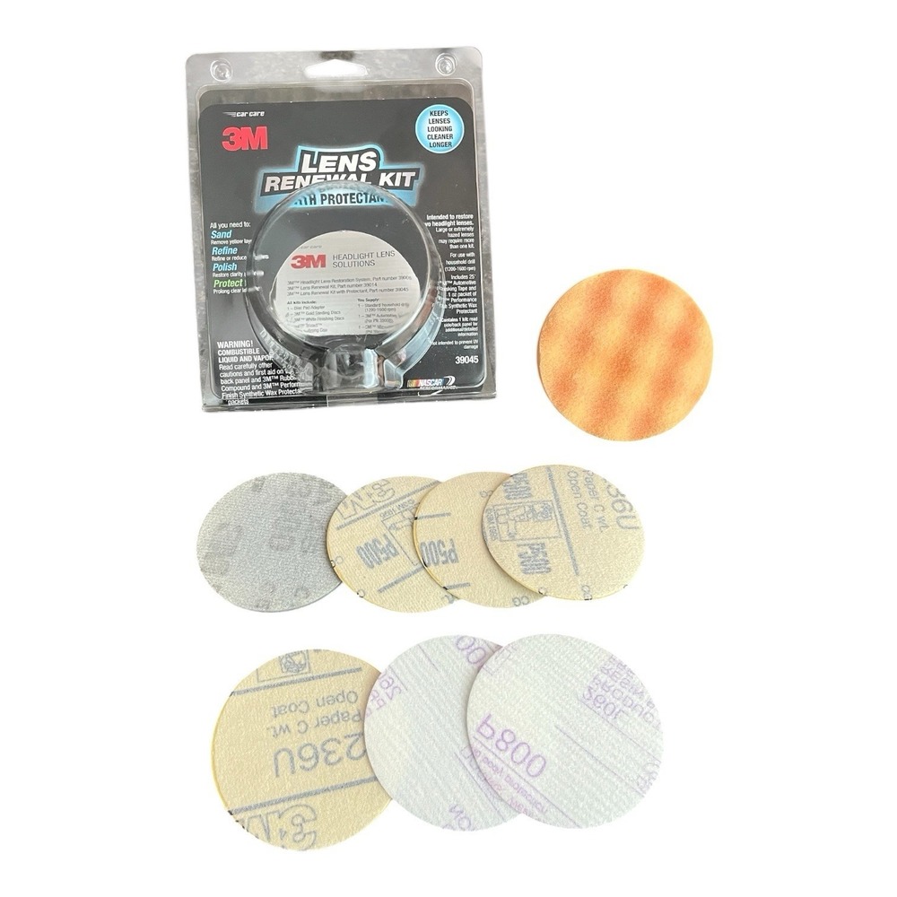3M Car Truck SUV Headlight  Polish Cleaning Lens Buffing Renew Restoration Kit